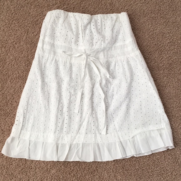 F.A.N.G Tops - FANG White Eyelet Top